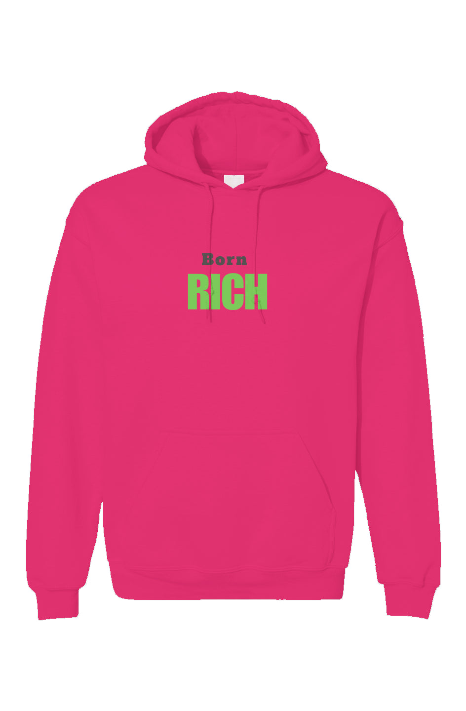 Pink Born Rich Unisex Gildan Hoodie