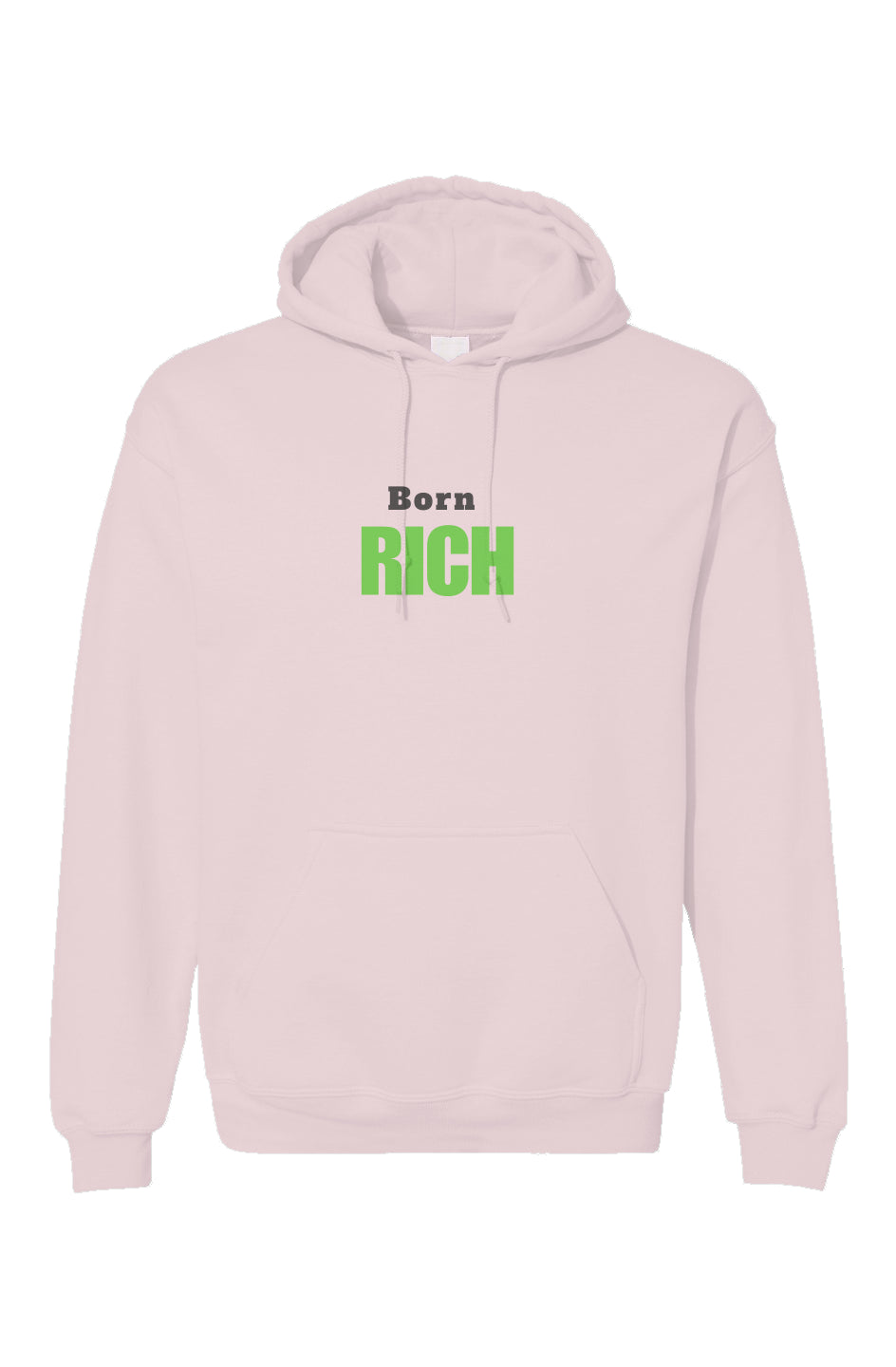 Light Pink Born Rich Unisex Gildan Hoodie
