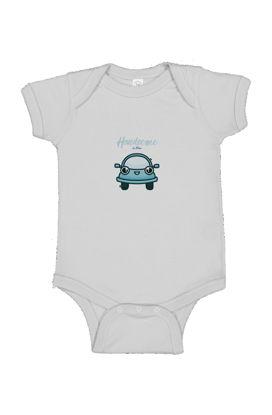 Handsome in Blue Infant Fine Jersey Bodysuit