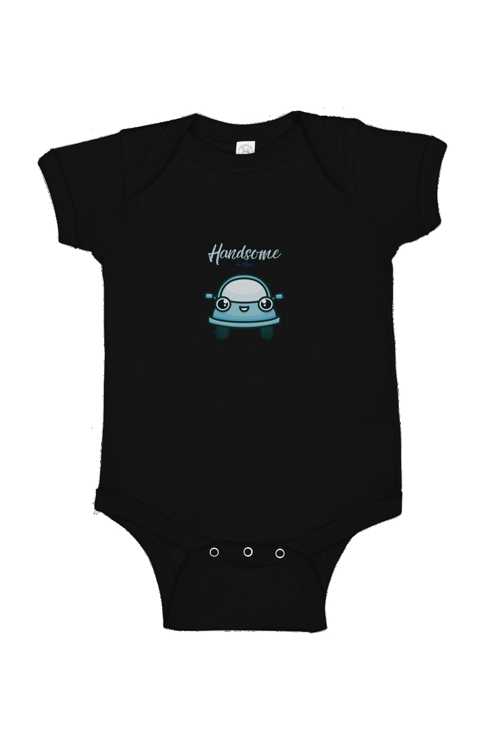 Handsome in Blue Infant Fine Jersey Bodysuit
