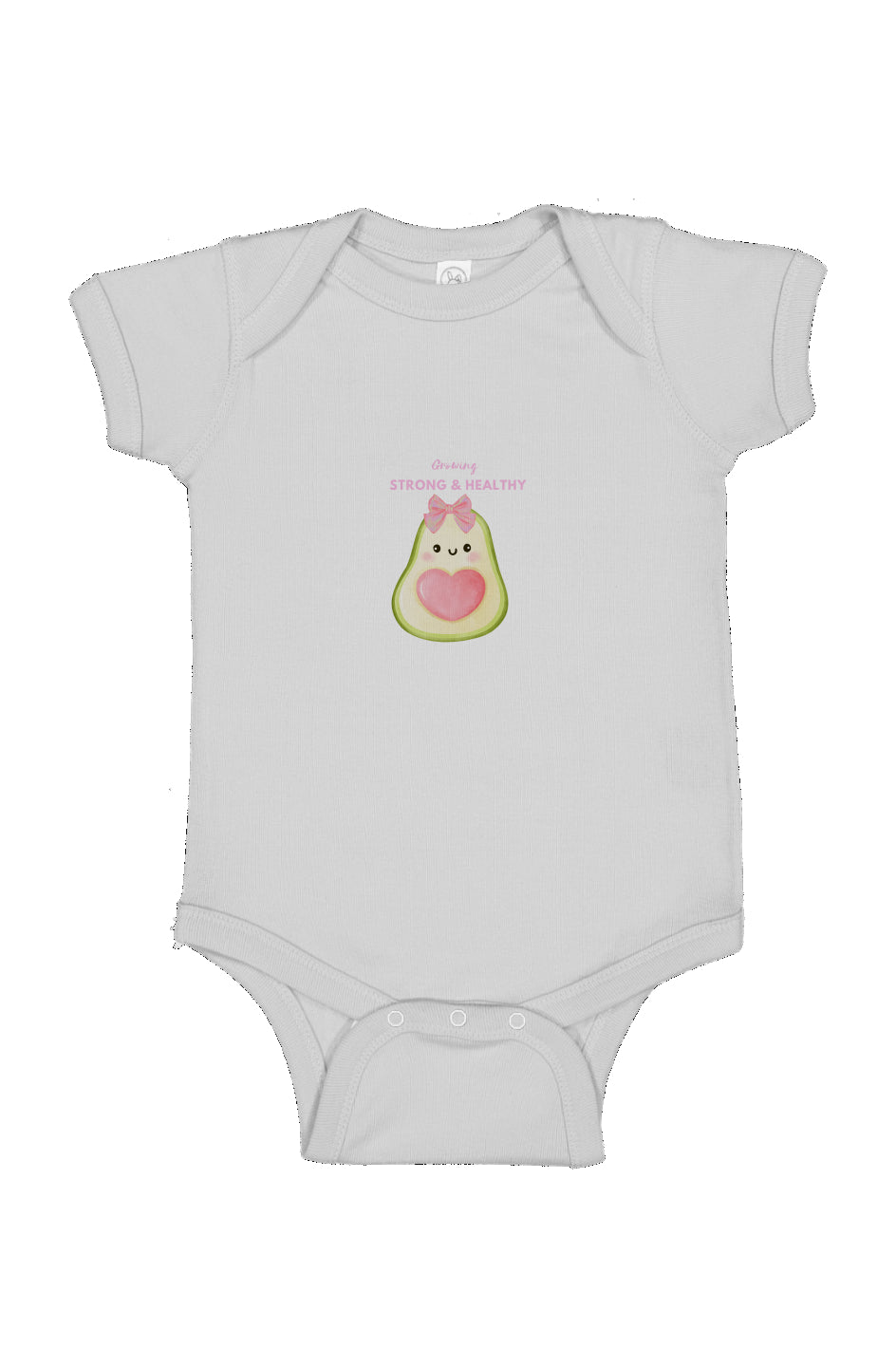 Growing Strong and Healthy Infant Fine Jersey Bodysuit