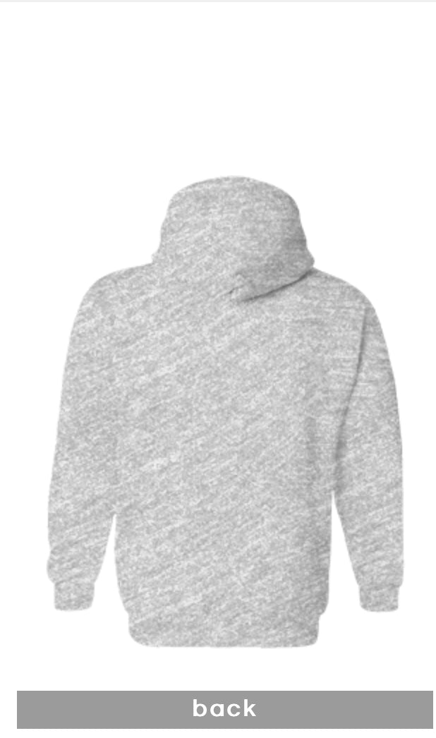 Grey Embroidered Affirmations, Born A Millionaire Unisex Gildan Hoodie