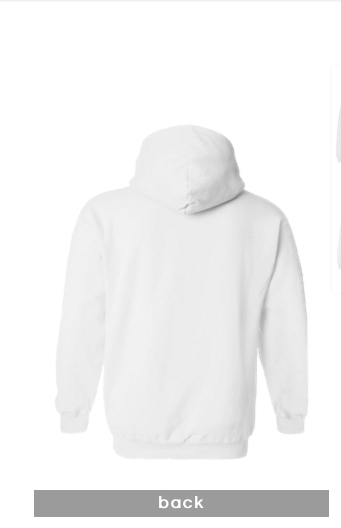White Embroidered Affirmations, Born A Millionaire Unisex Gildan Hoodie