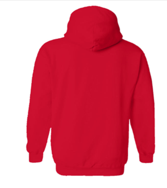 Red Embroidered Affirmations, Born A Millionaire Unisex Gildan Hoodie