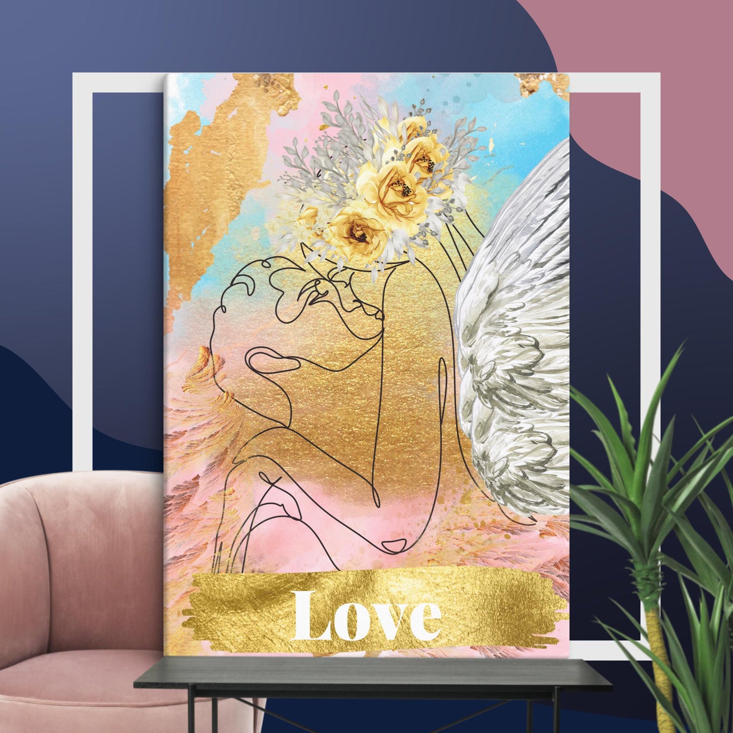 Canvas Angel Love 18x26