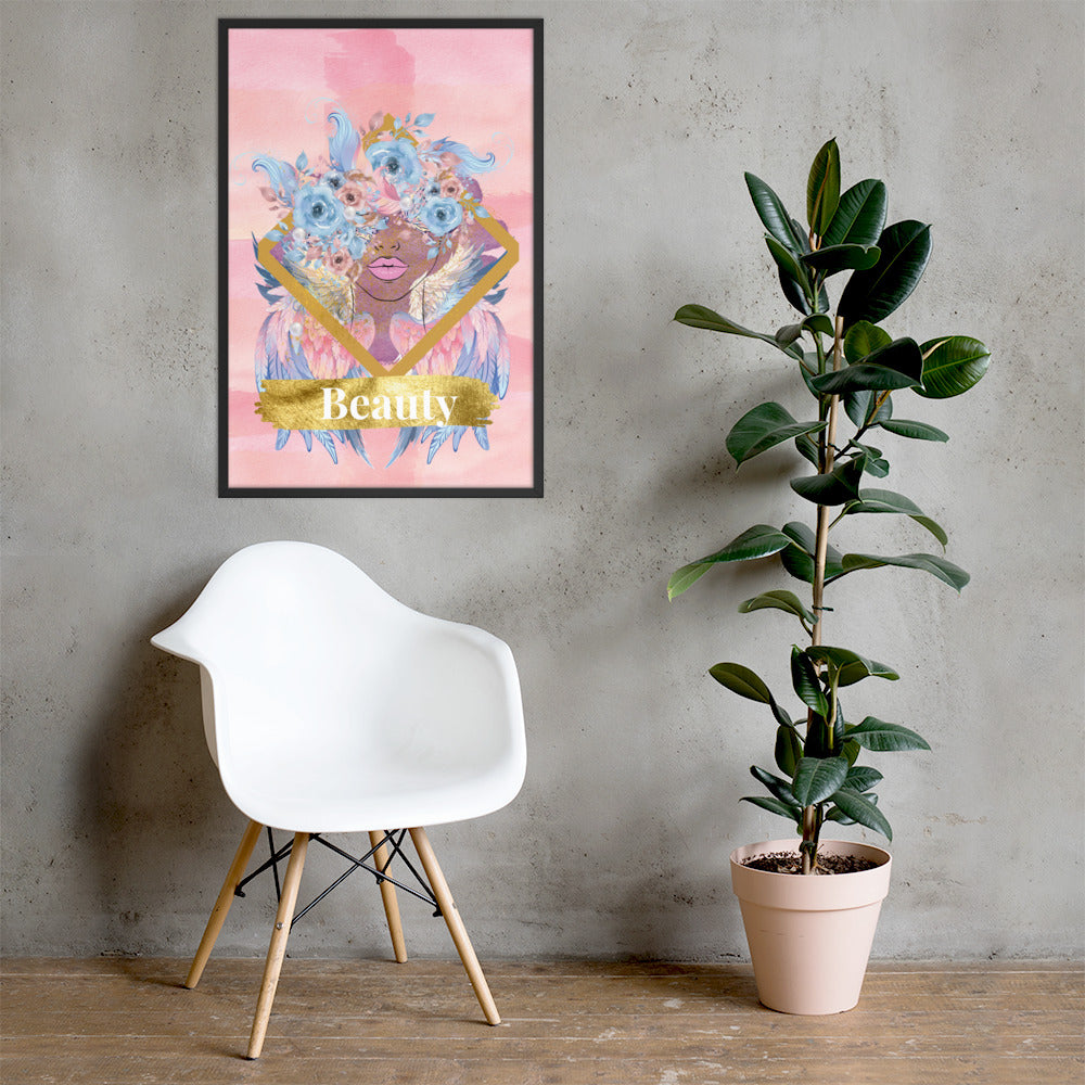 Framed poster