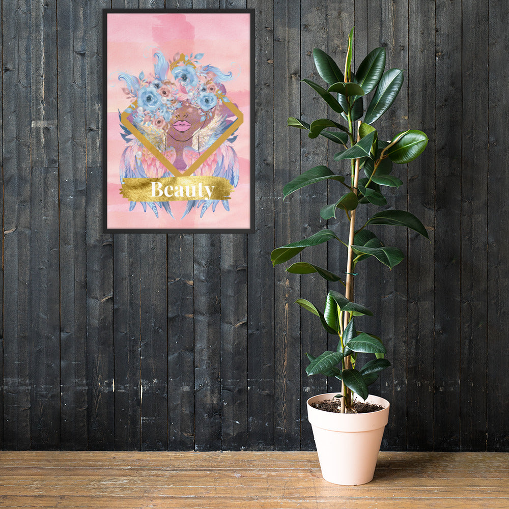 Framed poster