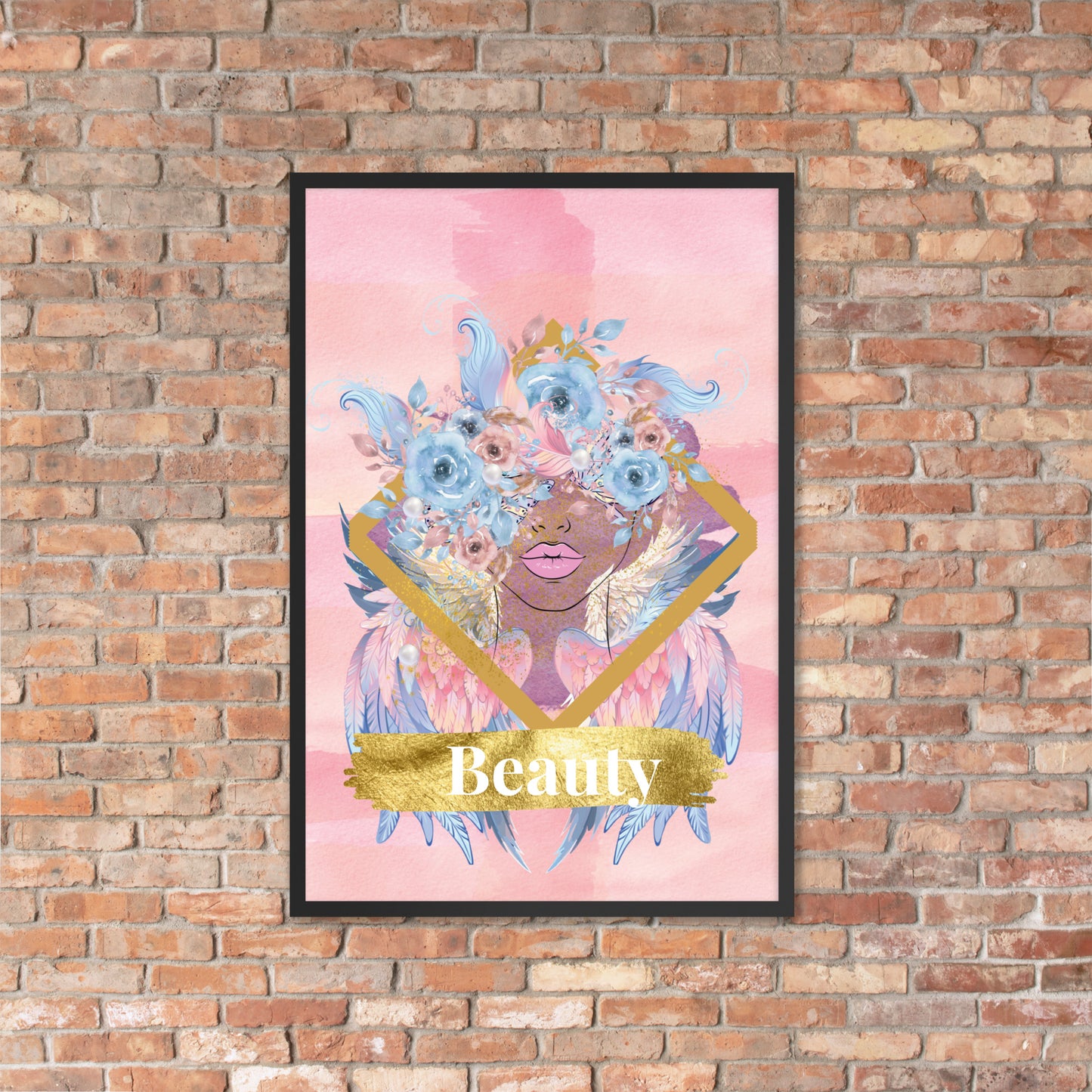 Framed poster