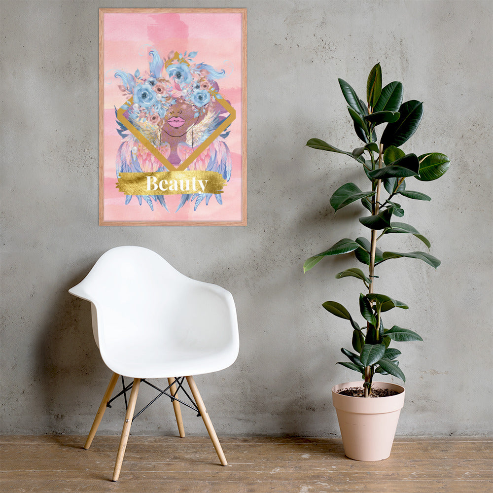 Framed poster