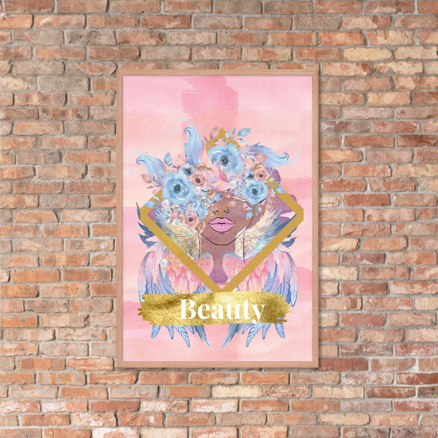 Framed poster