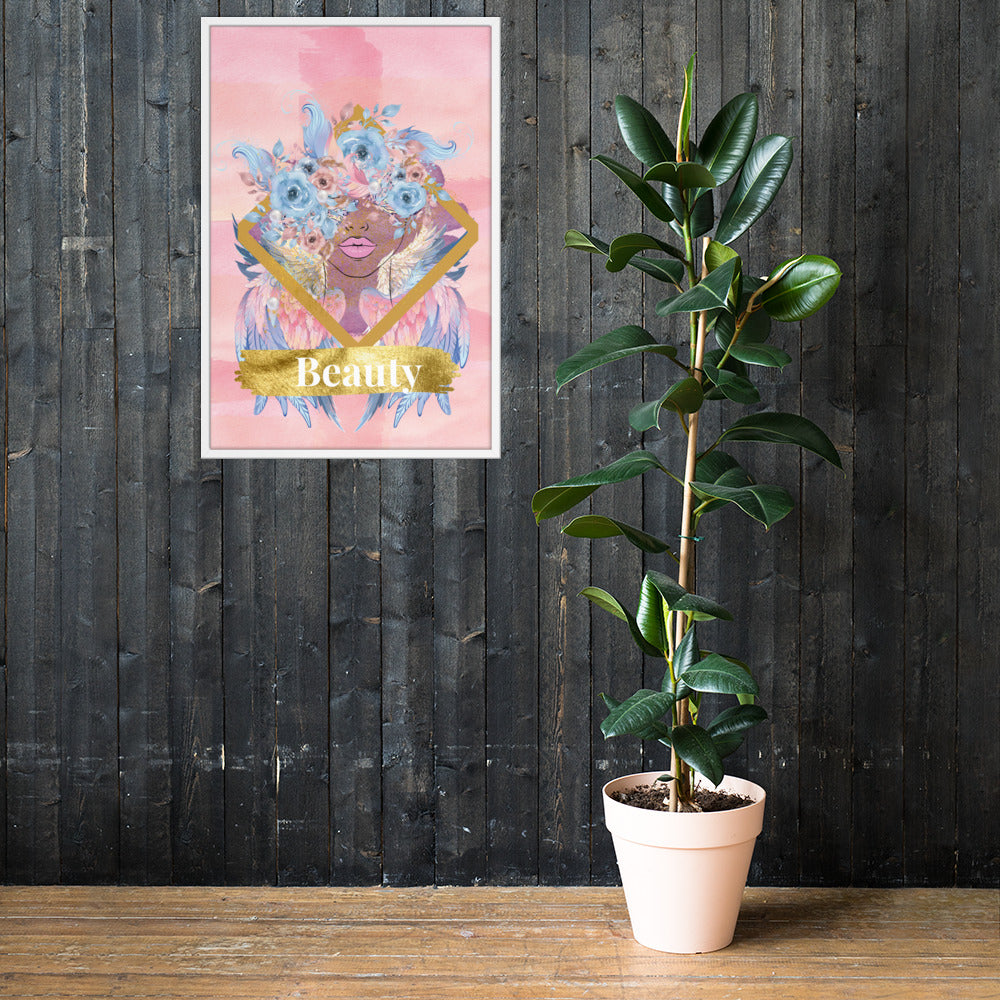 Framed poster