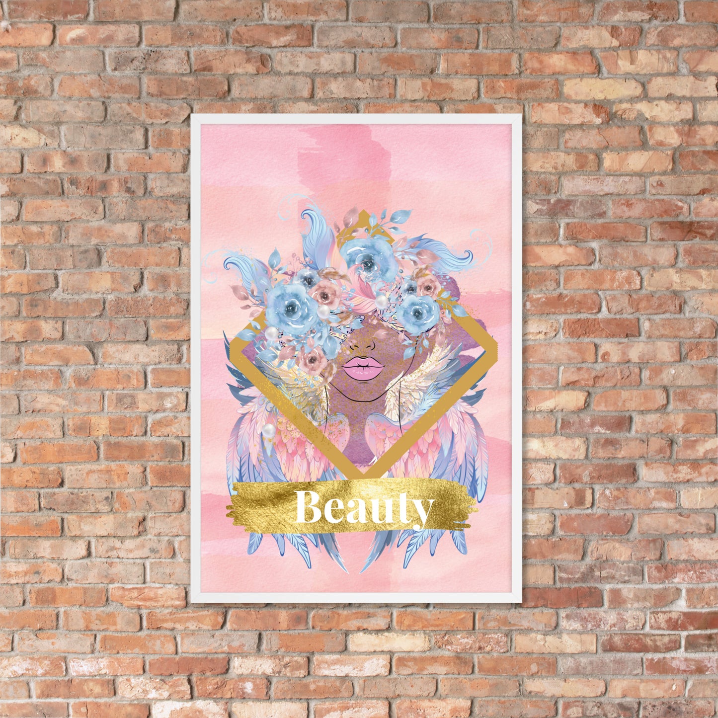 Framed poster