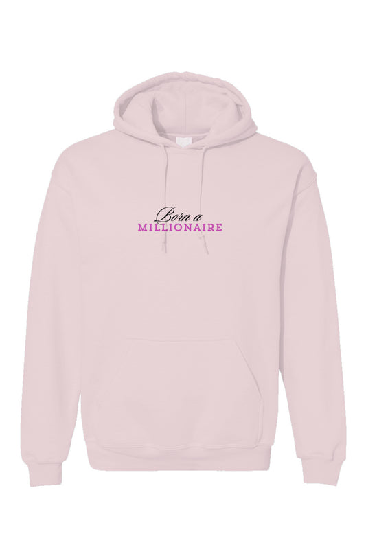 Pink Born A Millionaire Unisex Gildan Hoodie