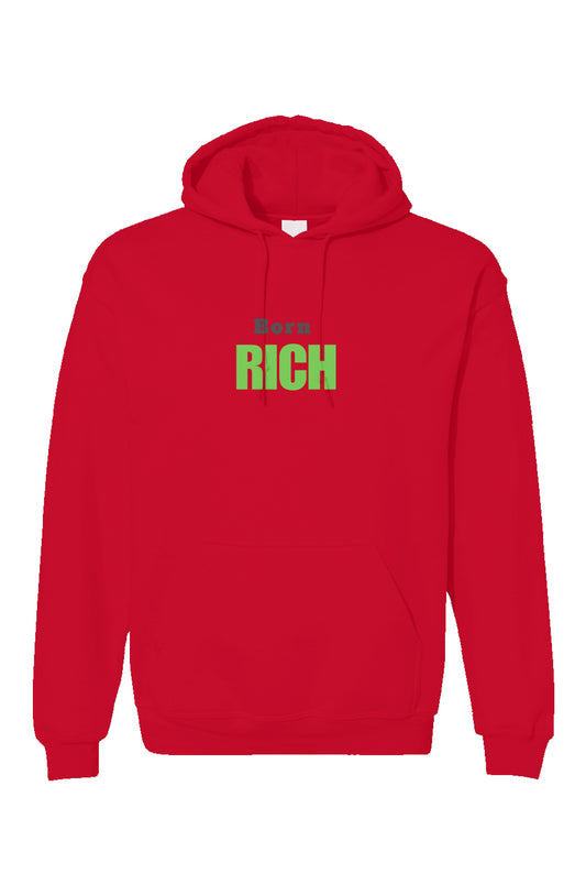Red Born Rich Unisex Gildan Hoodie