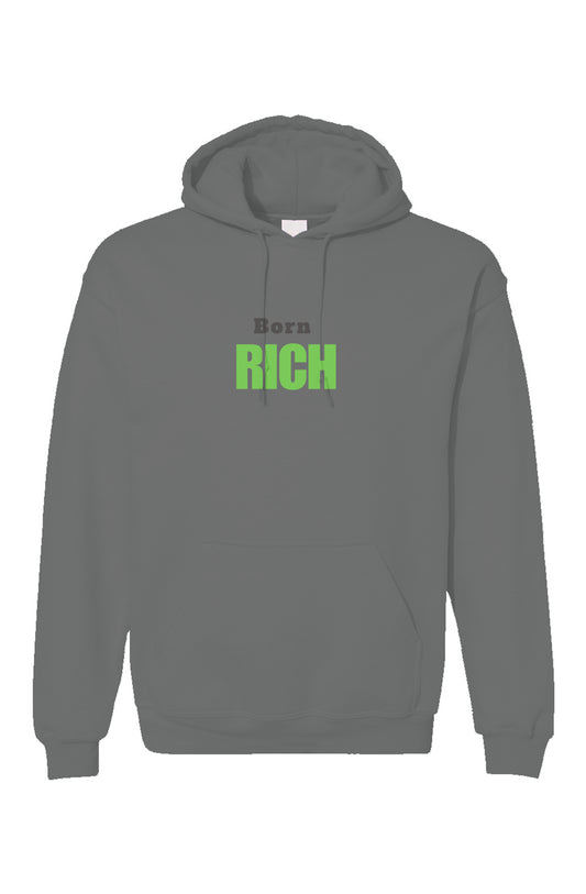 Charcoal Born Rich Unisex Gildan Hoodie