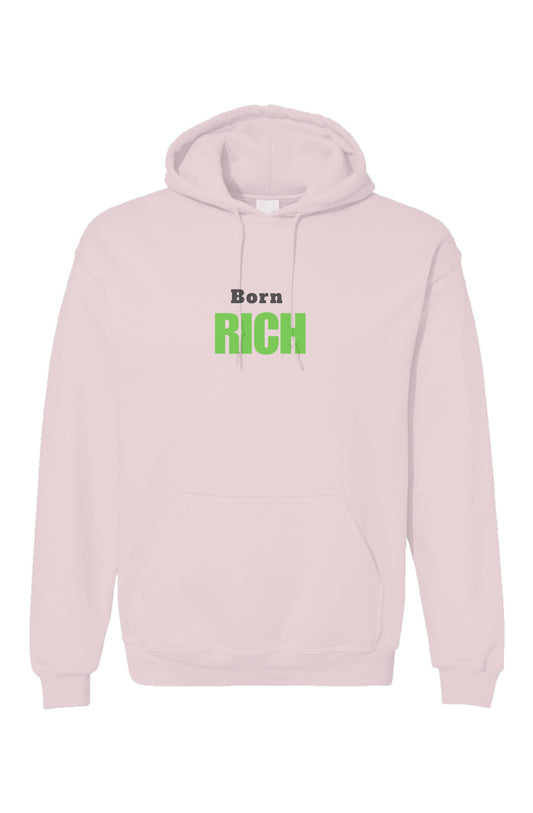 Light Pink Born Rich Unisex Gildan Hoodie