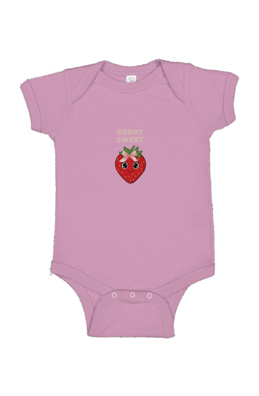 Berry Sweet Strawberry Infant Fine Jersey Bodysuit