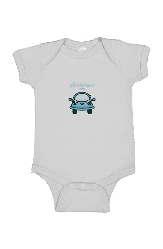 Handsome in Blue Infant Fine Jersey Bodysuit