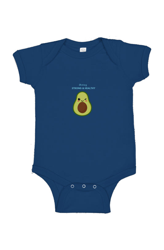 Growing Strong and Healthy Infant Fine Jersey Bodysuit 