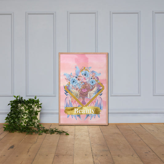 Framed poster